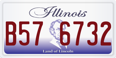 IL license plate B576732
