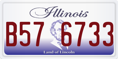 IL license plate B576733