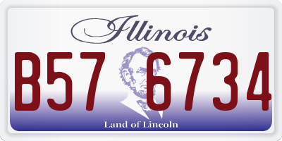 IL license plate B576734