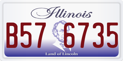 IL license plate B576735