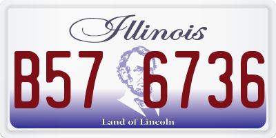 IL license plate B576736