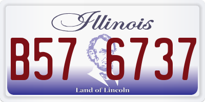 IL license plate B576737