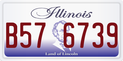 IL license plate B576739
