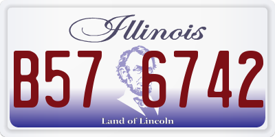 IL license plate B576742