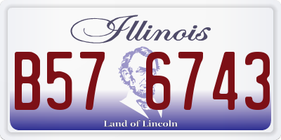 IL license plate B576743