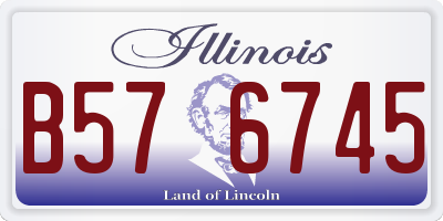 IL license plate B576745