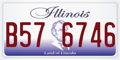 IL license plate B576746