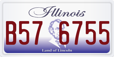 IL license plate B576755