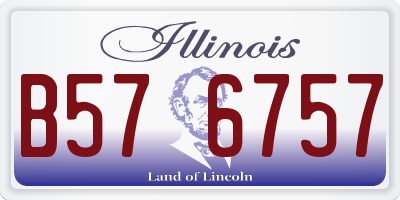 IL license plate B576757