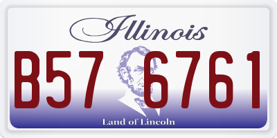 IL license plate B576761