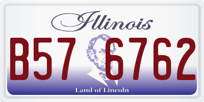 IL license plate B576762
