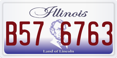 IL license plate B576763