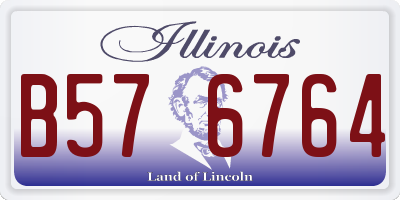 IL license plate B576764
