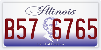 IL license plate B576765