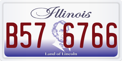 IL license plate B576766