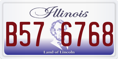 IL license plate B576768