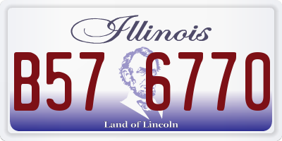 IL license plate B576770