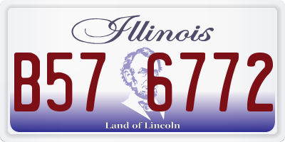 IL license plate B576772