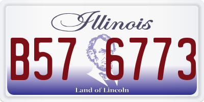 IL license plate B576773