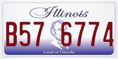 IL license plate B576774