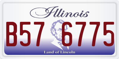 IL license plate B576775