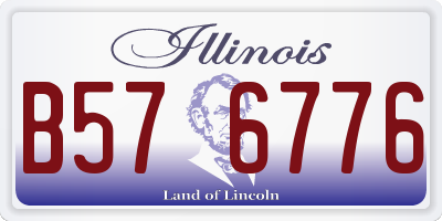 IL license plate B576776