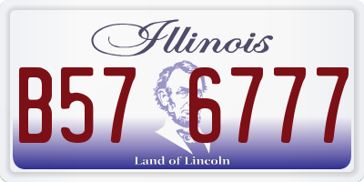 IL license plate B576777