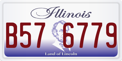 IL license plate B576779