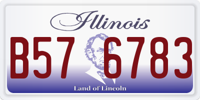 IL license plate B576783