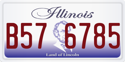 IL license plate B576785