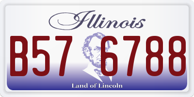 IL license plate B576788
