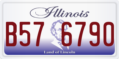 IL license plate B576790