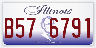IL license plate B576791