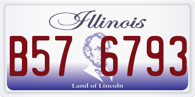 IL license plate B576793