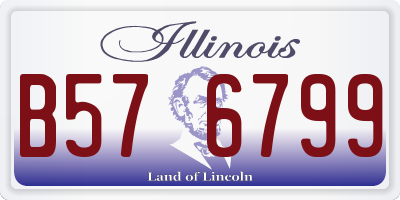 IL license plate B576799