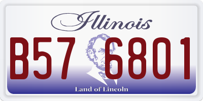 IL license plate B576801