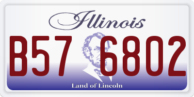 IL license plate B576802