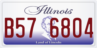 IL license plate B576804