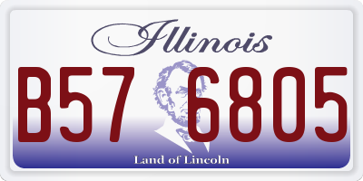 IL license plate B576805