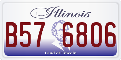 IL license plate B576806