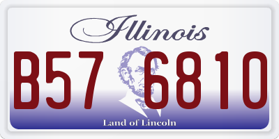 IL license plate B576810