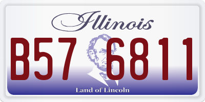 IL license plate B576811