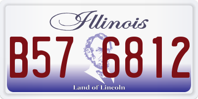 IL license plate B576812