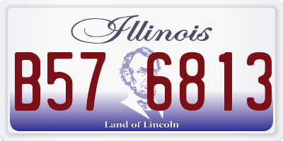 IL license plate B576813