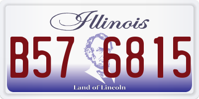 IL license plate B576815
