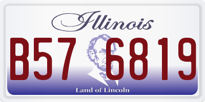 IL license plate B576819