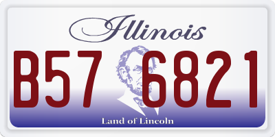 IL license plate B576821