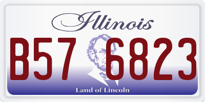 IL license plate B576823