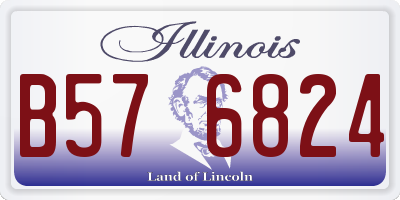 IL license plate B576824