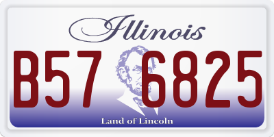 IL license plate B576825